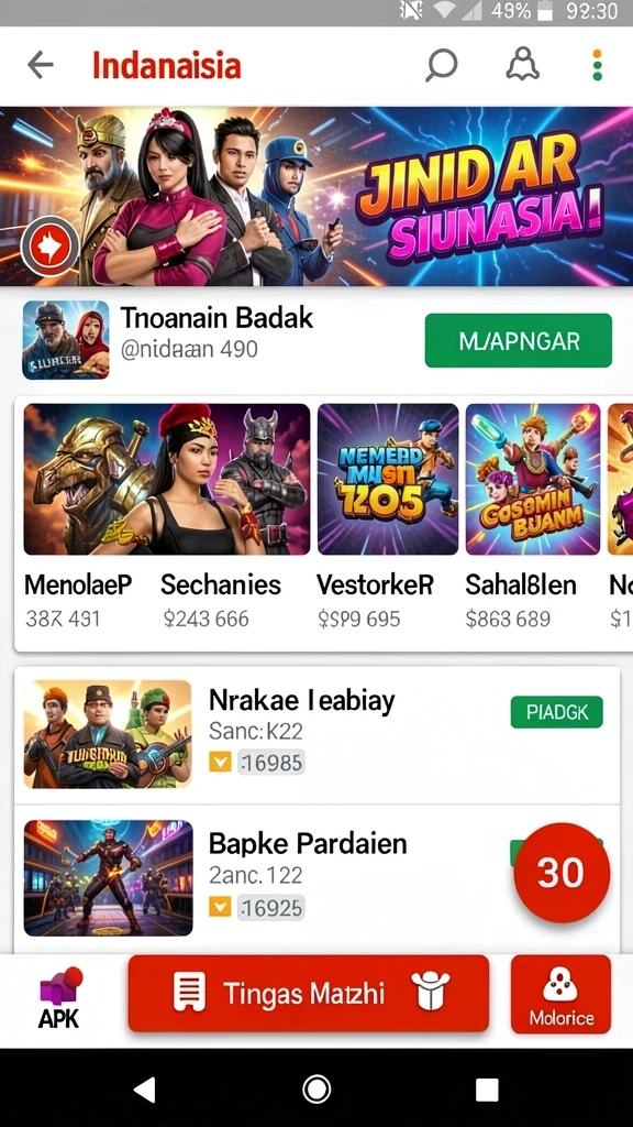 kombo88 - Tampilan antarmuka yang menarik dan user-friendly.
